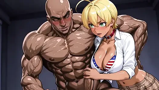 Darkshine (OPM) x Ikumi (Shokugeki)