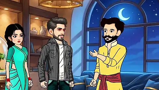The story of Rupa Bhabhi and Gopal's bedroom sex story. Hindi Cartoon Story