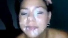 Maduro bukkake Cum tratamientos faciales