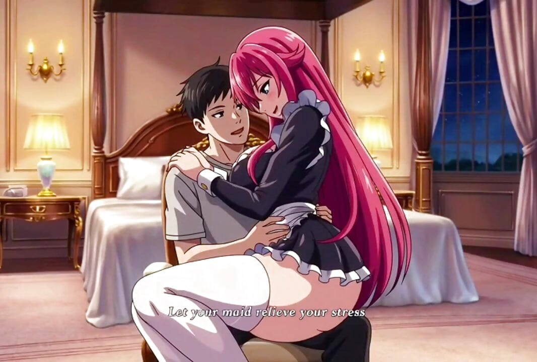 Sexy 3D Anime Maid gives her master  unforgettable pleasure