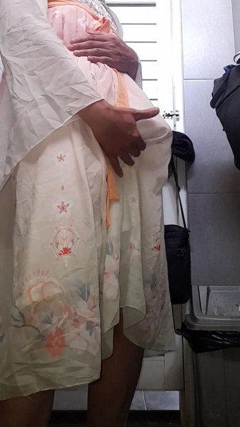 かわいい中国漢服を着た女装者射精 |クリップ1