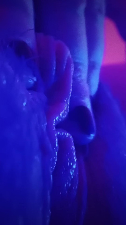 Rubbing my throbbing big clit in very close-up