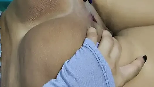 Hot mom wiggles her huge ass and shows off everything she's got.