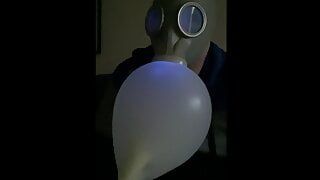 Bhdl - n.v.a. latex gasmask juego de respiración - the latexglo (w) ve - parte 2 -