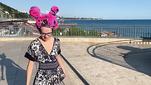 I Met Nerdy, Shy Girl at the Public Beach and Turned Her Into My Dirty Submissive Anal Slut. She Squirted All Over Her Face!!!