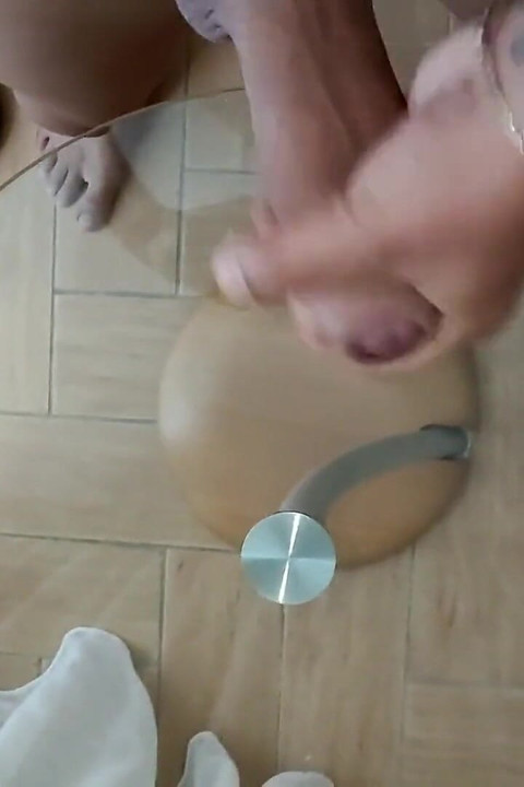Thick Dick Cumshot and Rubbing Own Cum on Cock Till Foam
