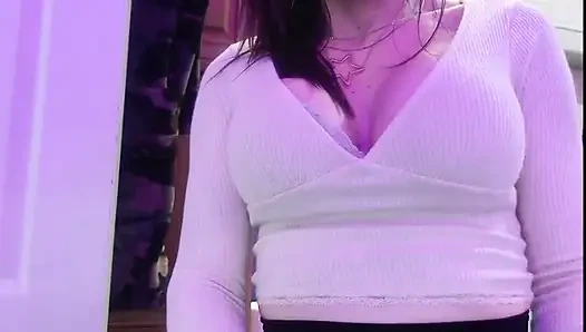 Zoey Portland Pornstar Playing with Her Pussy in the Bathroom Before Court