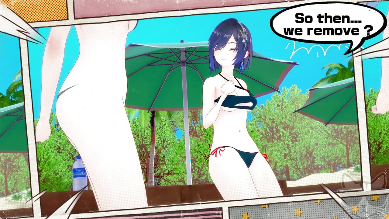 Yelan x Shenhe at the beach (genshin impact) P1 STORY