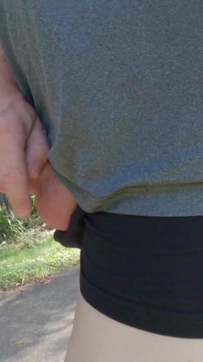 Powerful moment from "Amateur straight guy public dare with his uncut cock hanging out and on display"