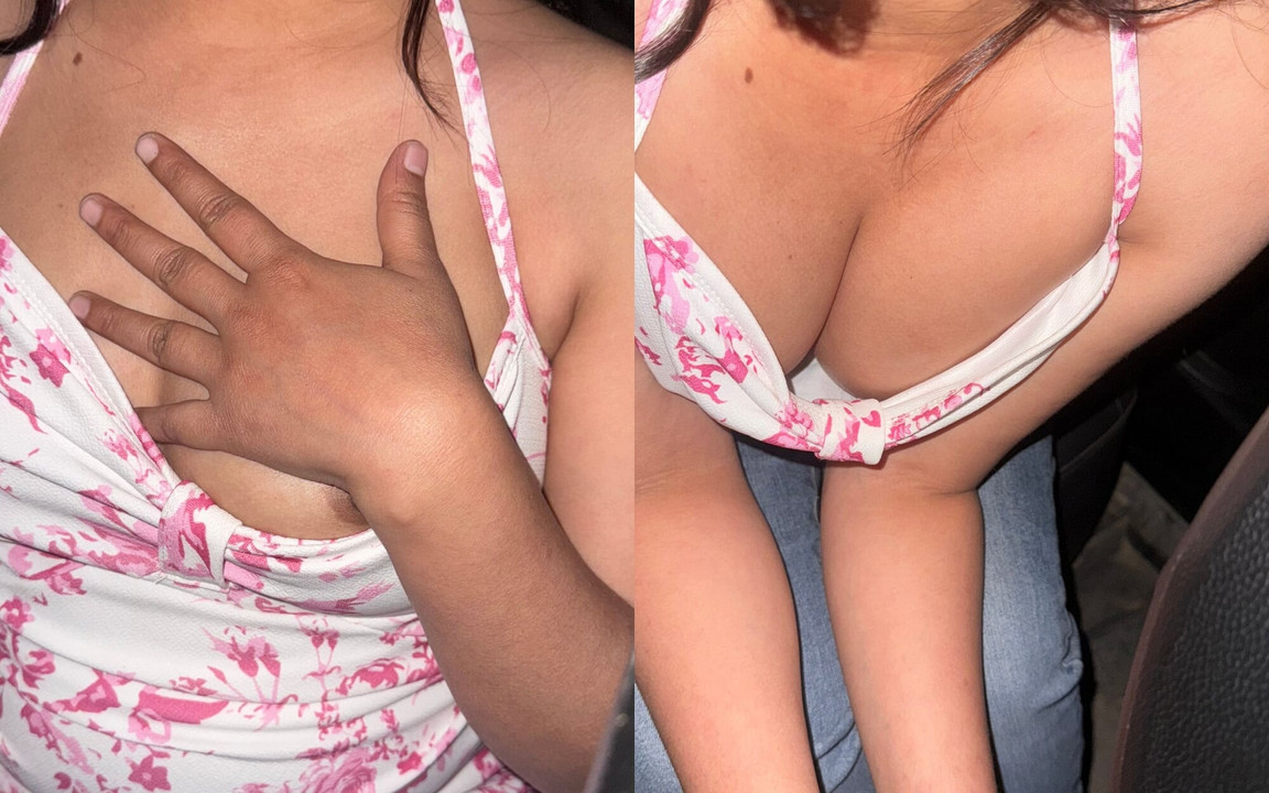 車の中で見知らぬ女の子を乗せて、見知らぬ女の子と激しくセックスさせた