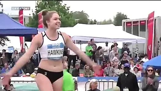 Chari Hawkins in heptathlon high jump (juicy fuckable ass)