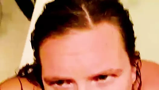 My 55m photographer seduces me sucking my big tits so I sucked his giant cock giving him the best blowjob and he came twice!