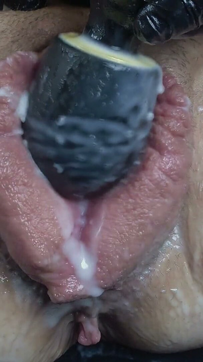 MILF Pumped Big Pussy, Huge Labia - Multiple Creamy Orgasms | Clip 1
