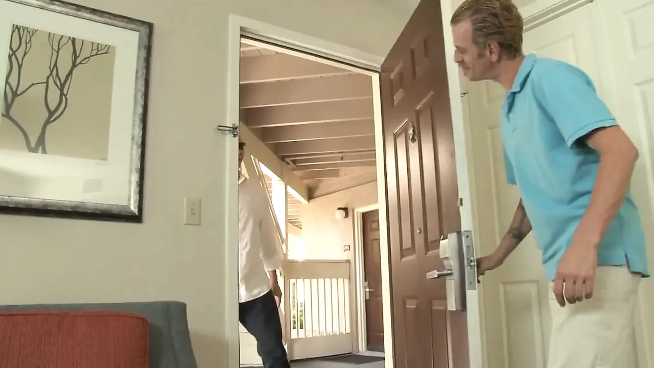 Blonde fetish girl screwed by two guys