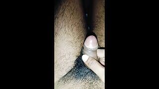Grande pau preto - masturbação com pênis