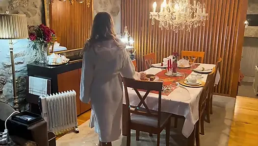 Mein stiefbrudchen und ich fickten vor dem abendessen, zwei finger in den arsch