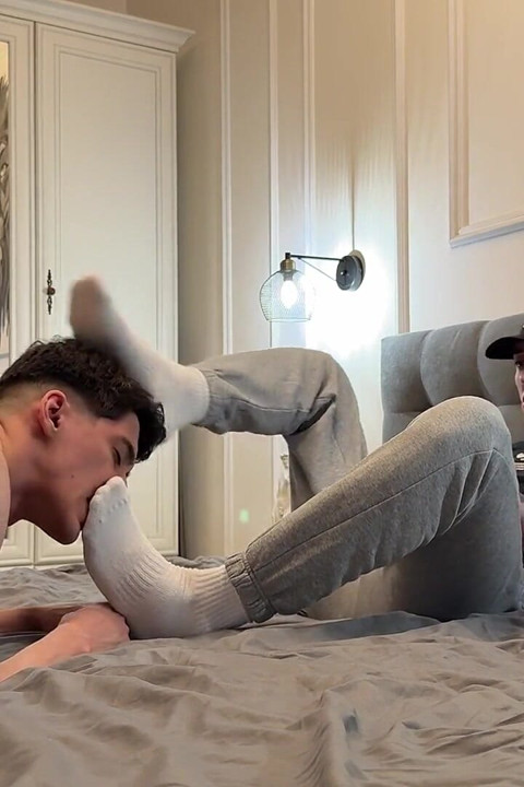 Fuck in Wet White Socks Close-up