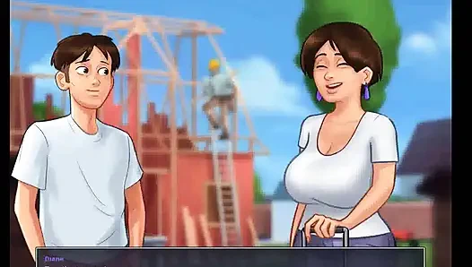 Kisah musim panas : teman sekamar barunya adalah tante seksi dengan toket besar ep 124