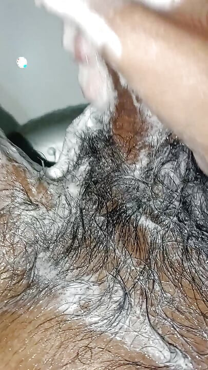 Penis Cleaning while bathing