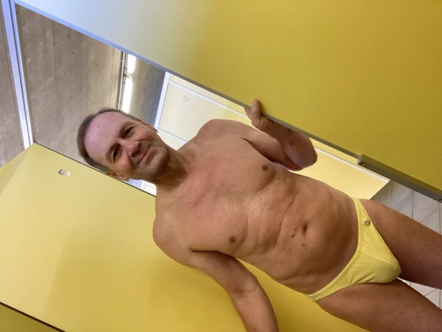 My yellow swimslip