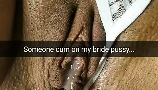 I found my hot bride with cum on her cheating  pussy!