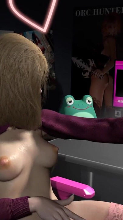 Fucking a Blonde Girl on a Gaming Chair | Clip 1