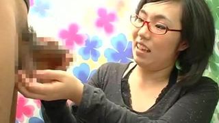 Japanse ophaalmeisjes proberen oraal