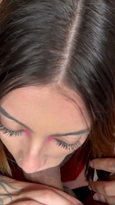 One of my stepsisters arranged to suck my cock with lots of drool | Clip 2