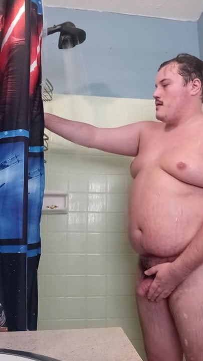 Taking a shower