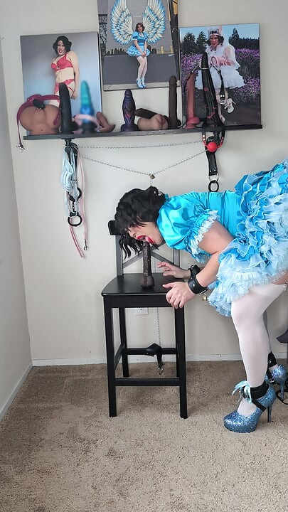 Sissy Candy Playing with Dildos Part 1