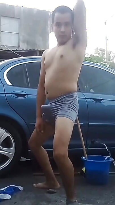 Jesus in excited boxer