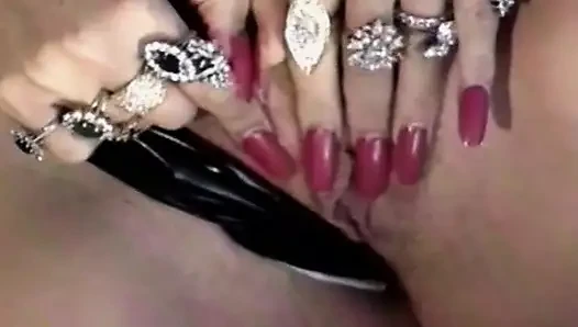 French Busty MILF Fingering Her Pussy on Casting