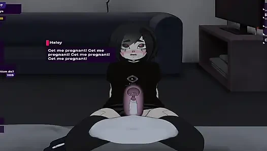 My dystopian robot girlfriend, Letting her take the lead on me.