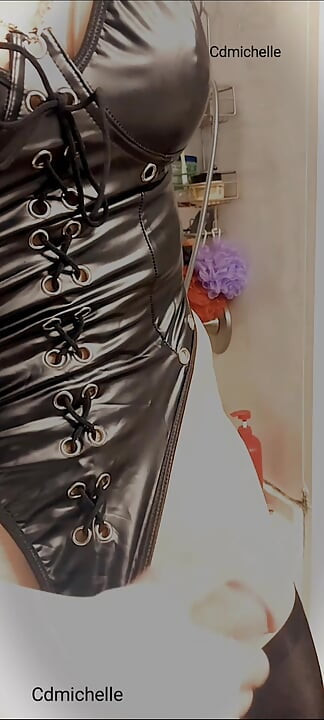 Cdmichelle putting on White dress