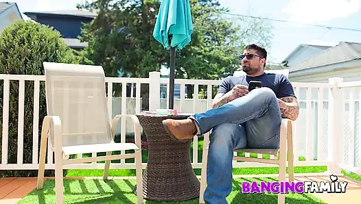 Banging Family - A Teen is Nailed Hard by her StepDad