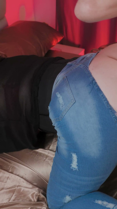 Ripped Jeans Anal Whore - Huge Cock Tears Open Fat Ass & Hairy Cunt Then Covers It in Cum