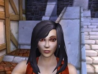 Menselijke vrouwelijke sexy dans (World of Warcraft dikke mod)
