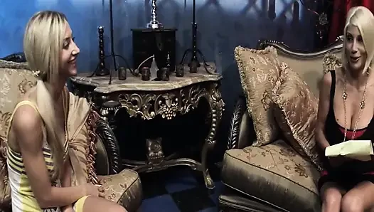 Teens & Cougars Scene-1_slim Blonde Mature Lesbian Having Sex with Her Inexperienced Friend