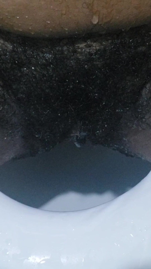 Hairy pussy closeup