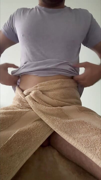 Horny Indian Twink Lets His Pulsing Cock Out