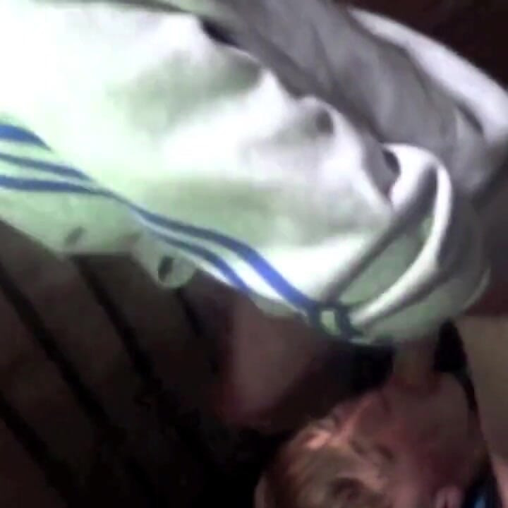 Sneaker humiliationin  sneaker in discret baement