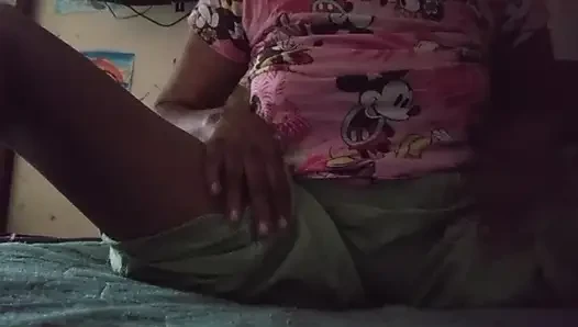 Indian Anne Musterbation in Night in Her Bed love lust wet pussy and big natural Boobs