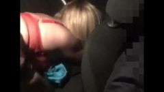 Wife fucked in the backseat, cuck drives