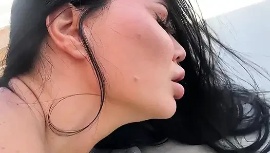 Рискованный трах на крыше