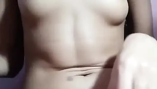 Desi Girl Boobs Pressing & Pussy Show Soft Tit Play & Wet Fingering Tease