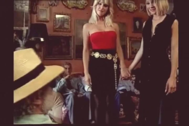 blonde girl suck old group