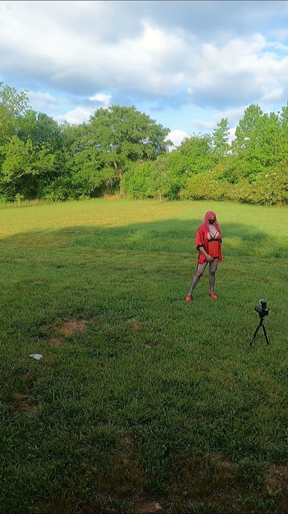 Big Fake Tits Crossdresser Bts Photoshoot