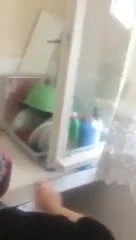 Kopftuch Hausfrau in der kueche gebumst