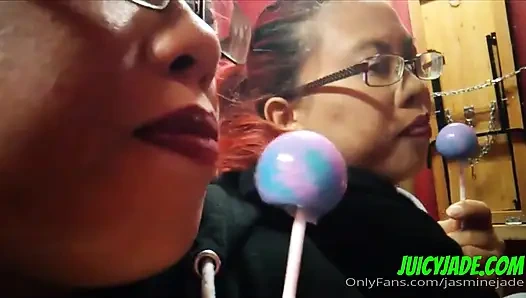 Does My Mouth and Tongue Make You Weak? Licking and Sucking on a Lollipop Can You Just Imagine Me Doing This to You?
