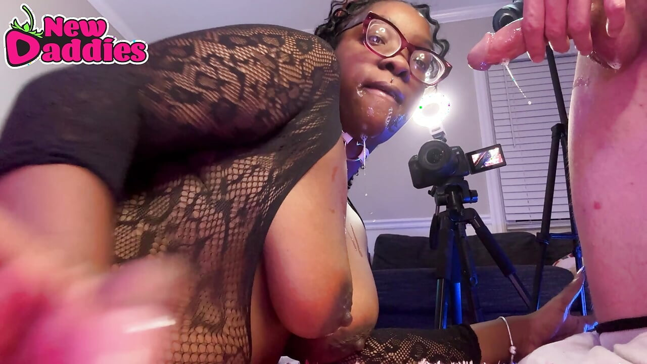 Premium Ebony Throat - Bwc Face Fucking Big Tits Black Babe